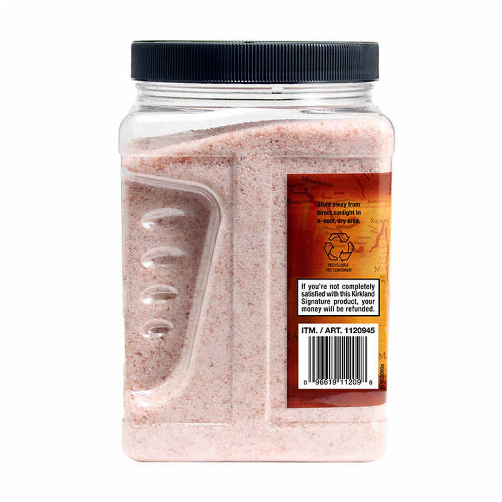 Muối Hồng Kirkland Signature Ground Himalayan Pink Salt, 2.27Kg - hình ảnh chi tiết 3