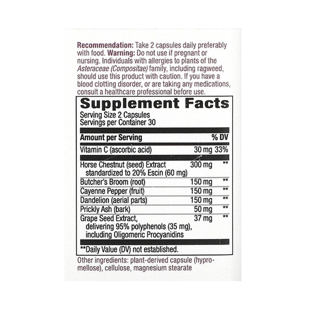Viên giảm giãn tĩnh mạch Nature’s Way Leg Veins 60 viên - hình ảnh chi tiết 3