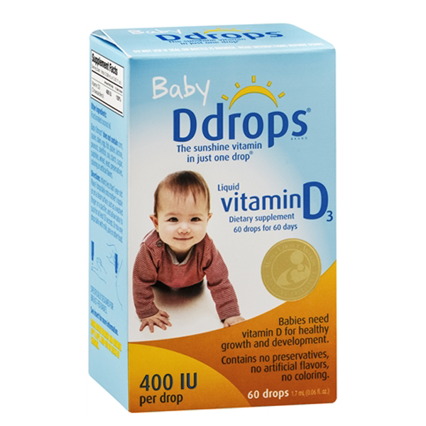 Baby D drops Vitamin D3 cho trẻ sơ sinh 90 giọt của Mỹ - hình ảnh chi tiết 4