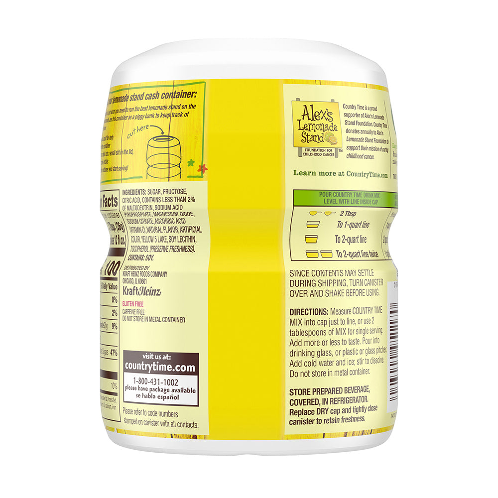 Bột pha trái cây Country Time Lemonade 538g - hình ảnh chi tiết 3