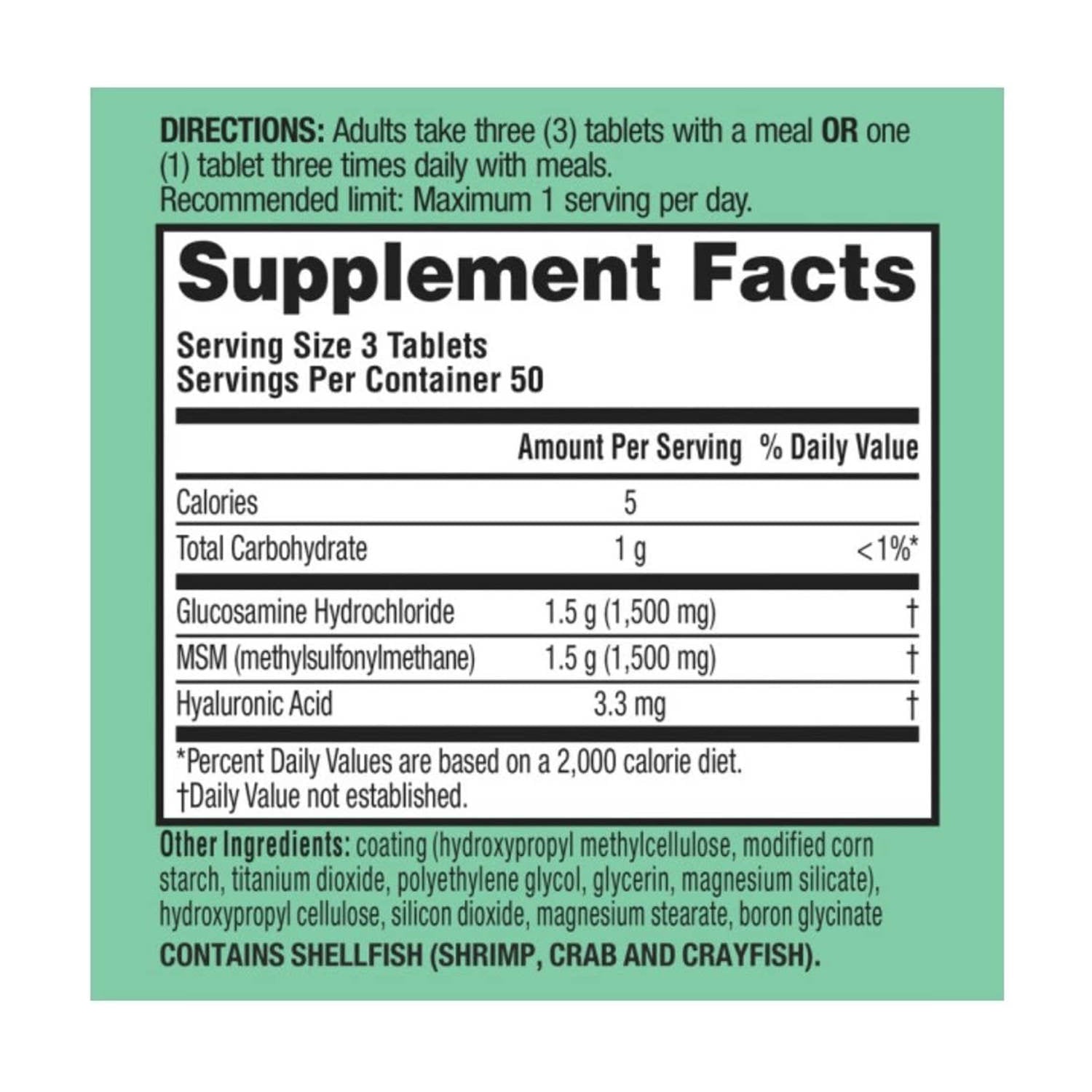 Viên uống bổ khớp Schiff Glucosamine 1500mg plus MSM hộp 150 viên của Mỹ - hình ảnh chi tiết 3