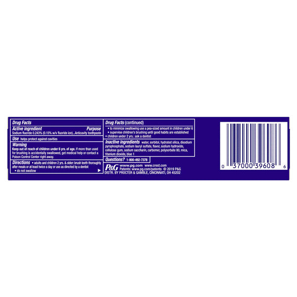 Kem đánh răng Crest 3D White stain eraser 65g - hình ảnh chi tiết 2
