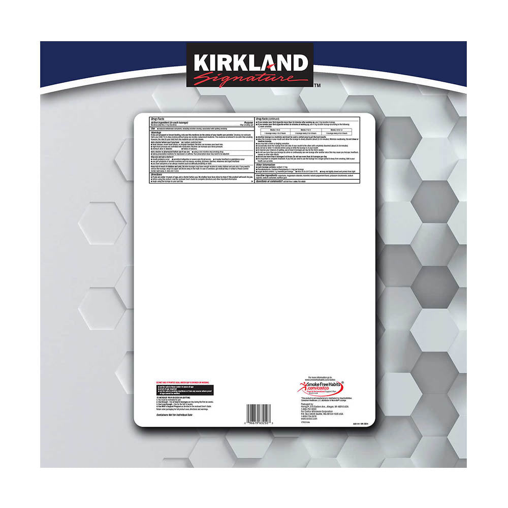 Kẹo cai thuốc lá Kirkland Signature Quit 4 Gum Lozenges Mint 270 viên (10 ống) - hình ảnh chi tiết 3