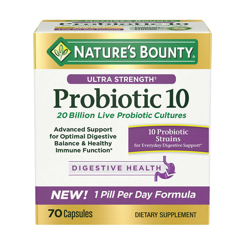 Hỗ trợ hệ tiêu hóa và đường ruột Nature’s Bounty Advanced Probiotic 10 70 viên - hình ảnh sản phẩm chính