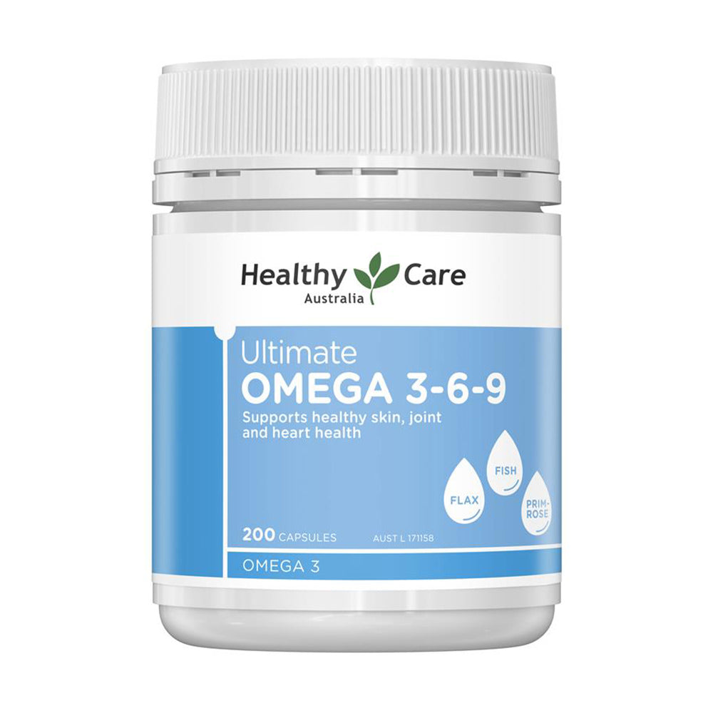 Viên uống dầu cá Omega Healthy Care Ultimate Omega 3-6-9 200 viên của Úc - hình ảnh sản phẩm chính