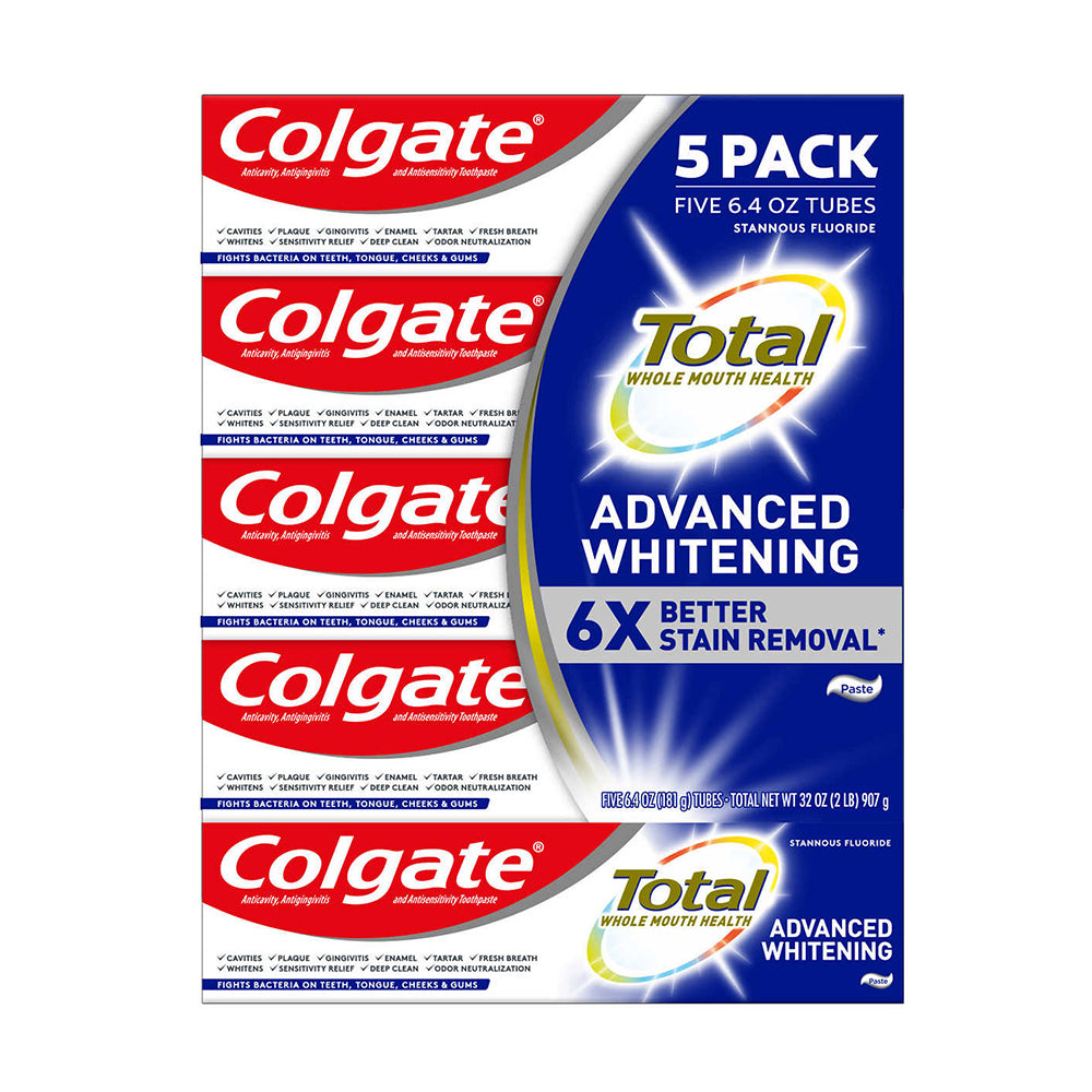 Kem đánh răng Colgate Total SF Advanced Whitening 181g của Mỹ - hình ảnh chi tiết 2