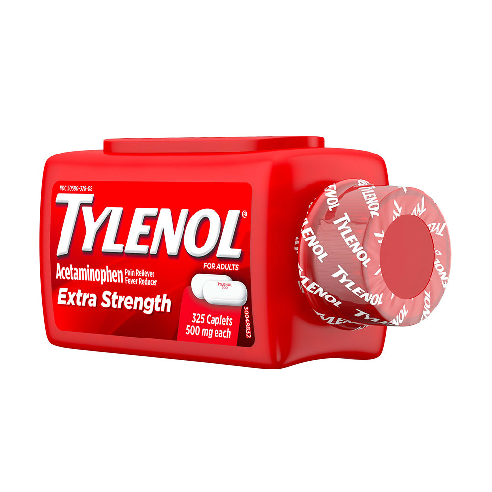 Viên uống giảm đau hạ sốt Tylenol Acetaminophen Extra Strength 500mg 325 Caplets - hình ảnh chi tiết 2