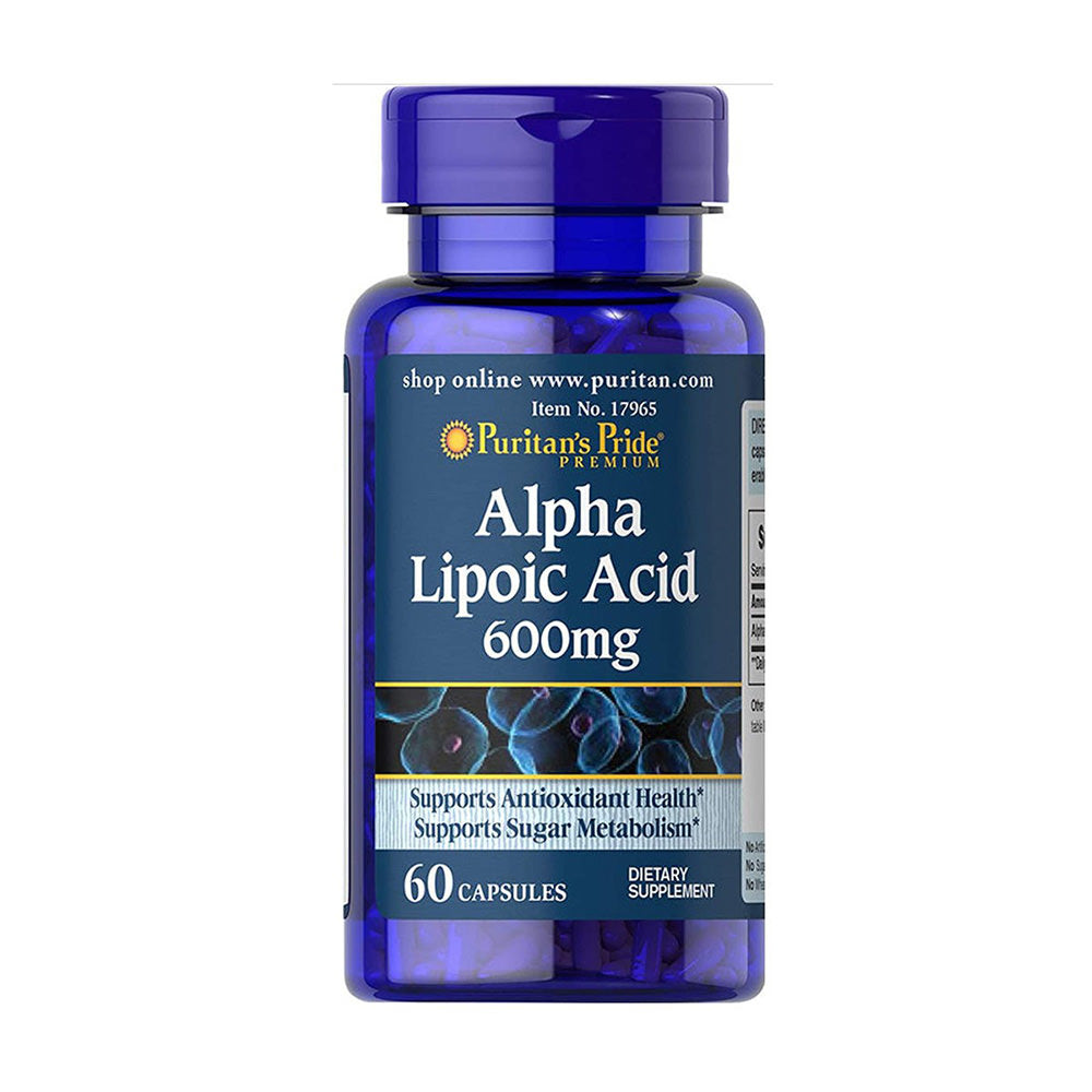 Viên uống chống lão hóa, tàn nhang Puritan’s Pride Alpha Lipoic Acid 600mg 60 viên - hình ảnh sản phẩm chính