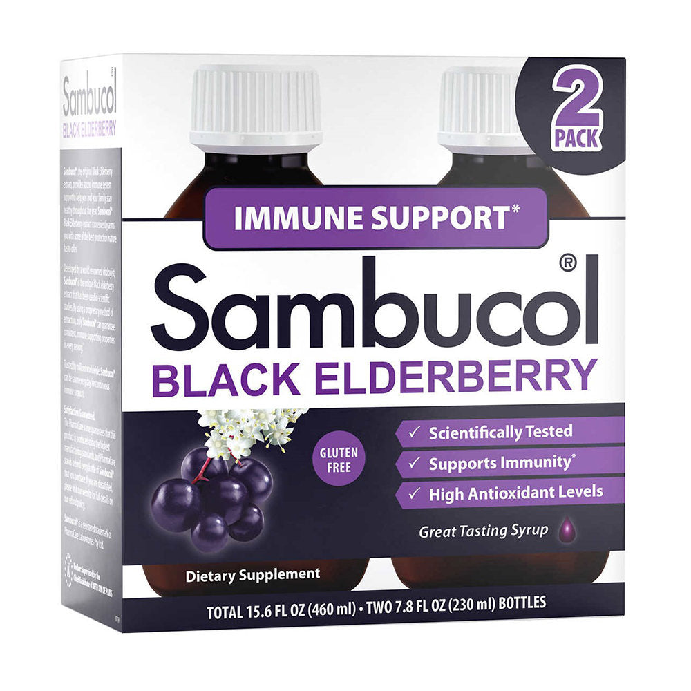 Siro Sambucol tăng đề kháng Sambucol Black Elderberry Immune Support 230ml x 2 chai - hình ảnh sản phẩm chính