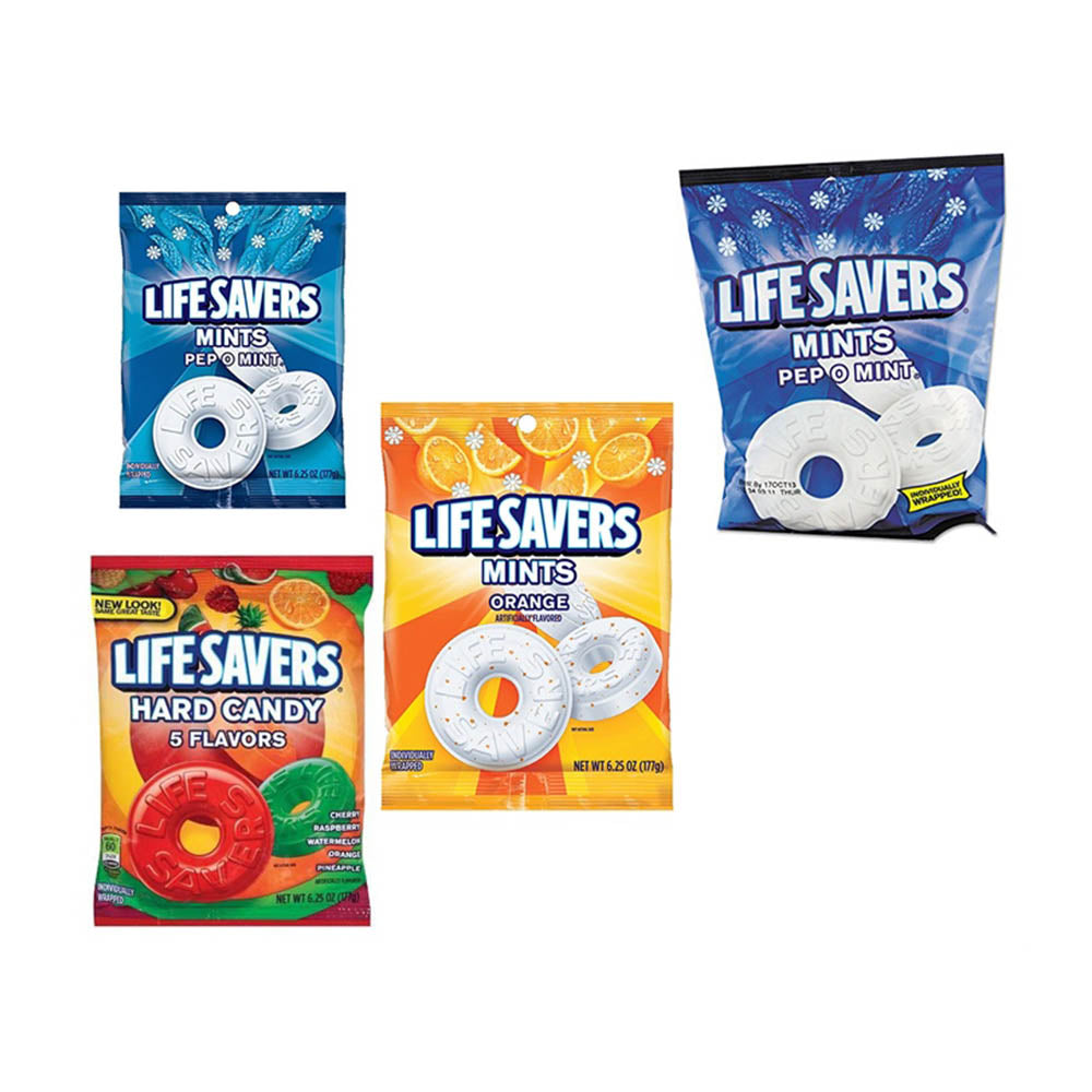 Kẹo LIFESAVERS, hương trái cây - bạc hà - cam các loại 177g - hình ảnh sản phẩm chính