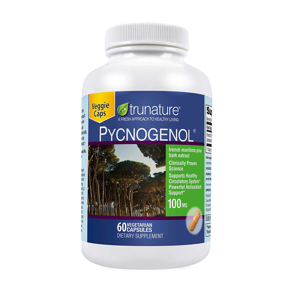 Viên uống bồi bổ cơ thể cao cấp của Mỹ Trunature Pycnogenol 100mg 60 viên - hình ảnh sản phẩm chính