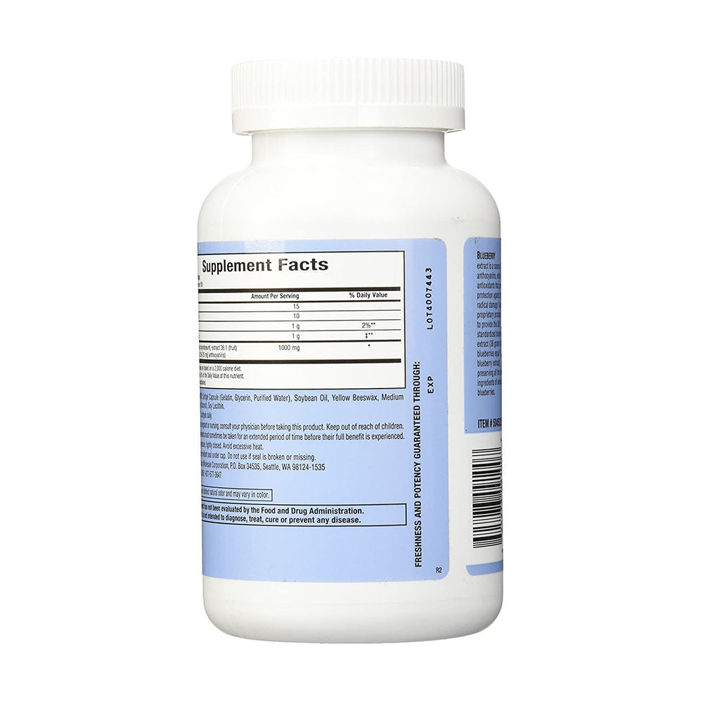 Chống oxy hóa từ trái Việt Quất trunature Blueberry Extract 1000mg 200 viên - hình ảnh chi tiết 2