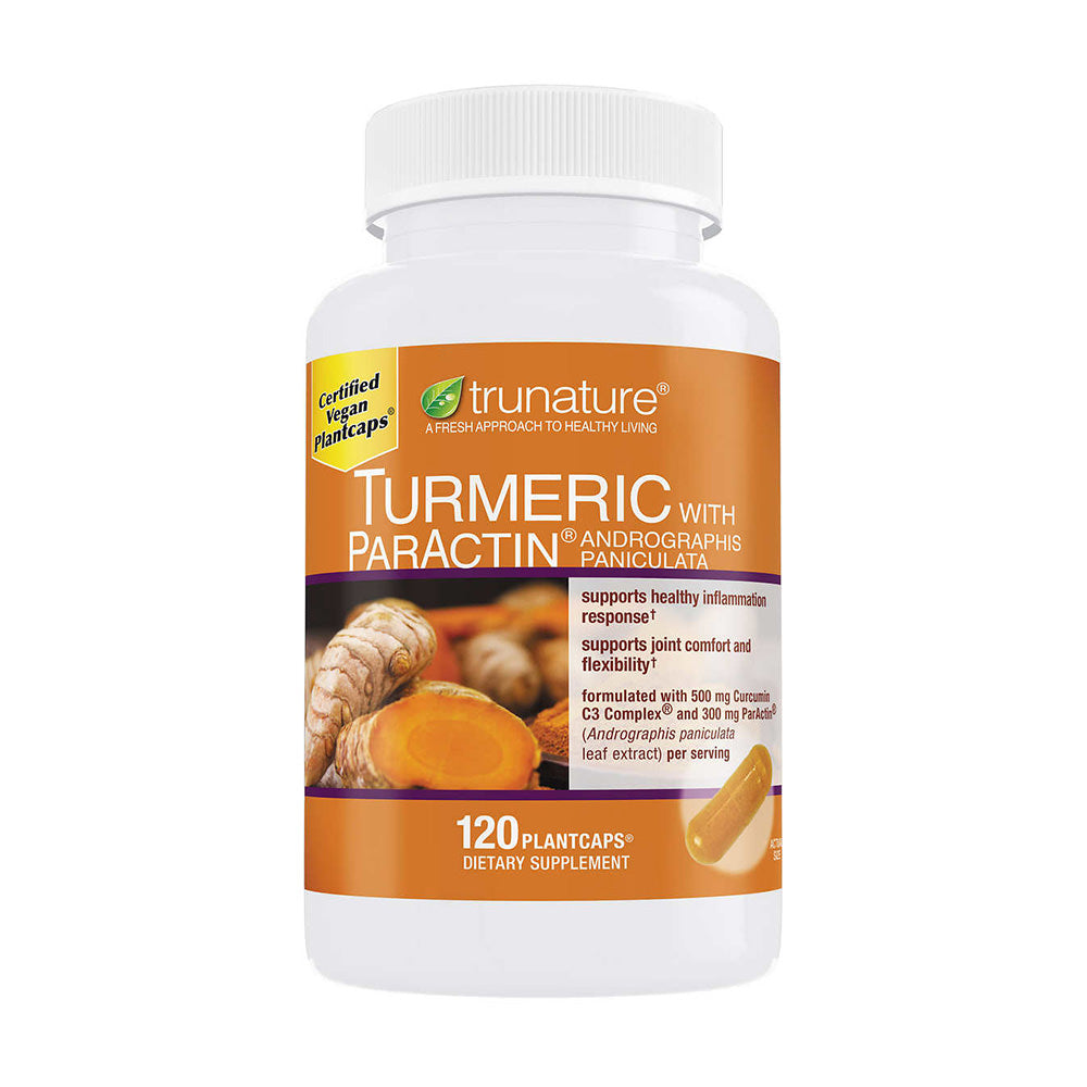 Hỗ trợ khớp, kháng viêm, chống oxy hóa tinh chất nghệ Trunature Turmeric With ParActin 120 Viên - hình ảnh sản phẩm chính