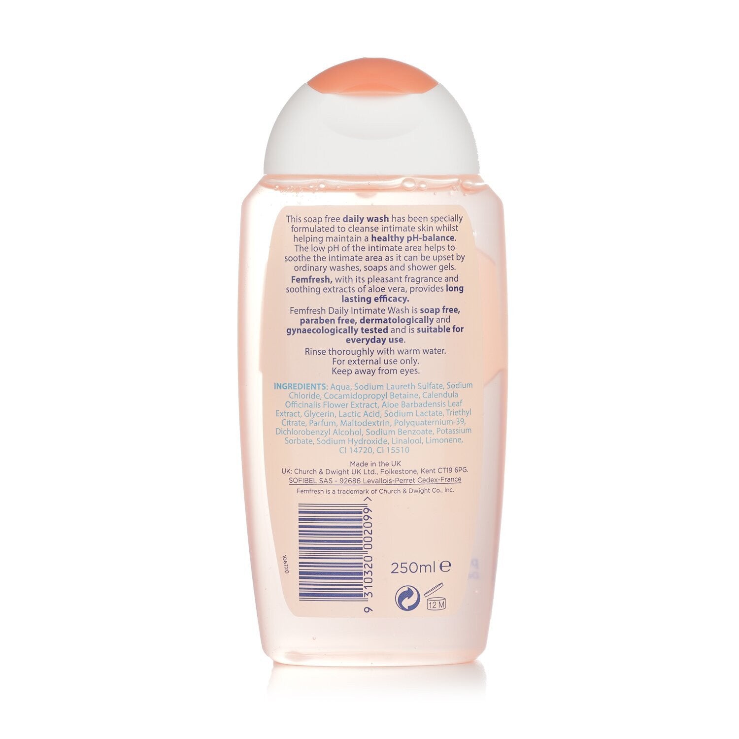 Nước rửa phụ khoa Femfresh Active Fresh Wash 250ml - hình ảnh chi tiết 3