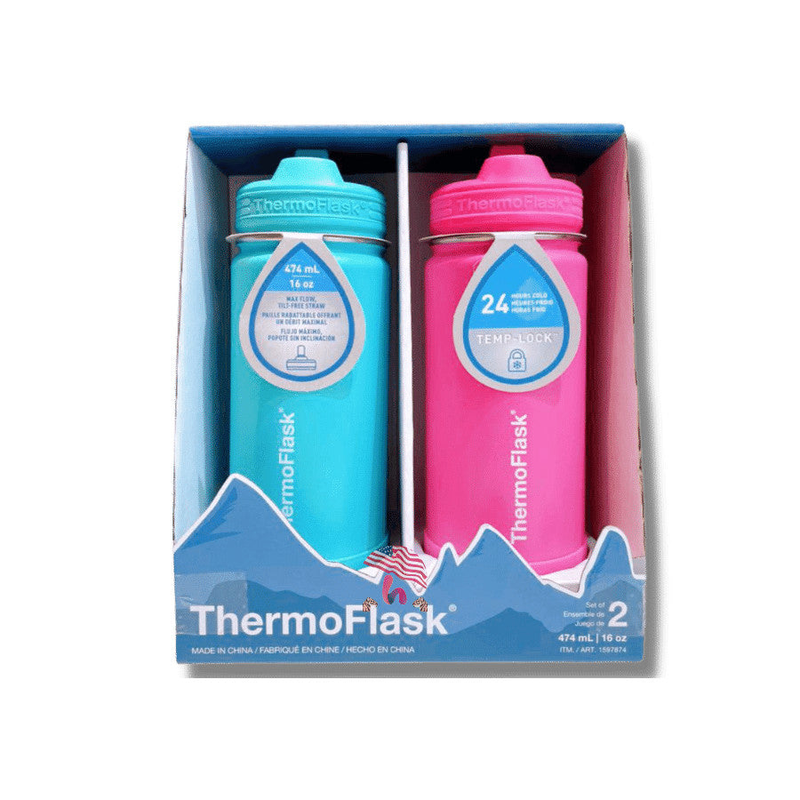 Set 2 bình giữ nhiệt ThermoFlask 474ml (Set Nhỏ) - hình ảnh chi tiết 2