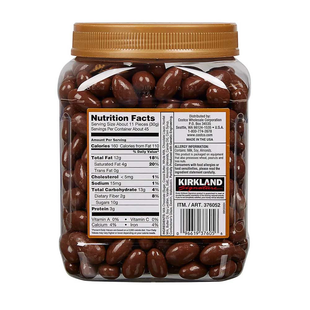 Socola hạnh nhân Kirkland Signature Almonds, Milk Chocolate, 1.36kg - hình ảnh chi tiết 2