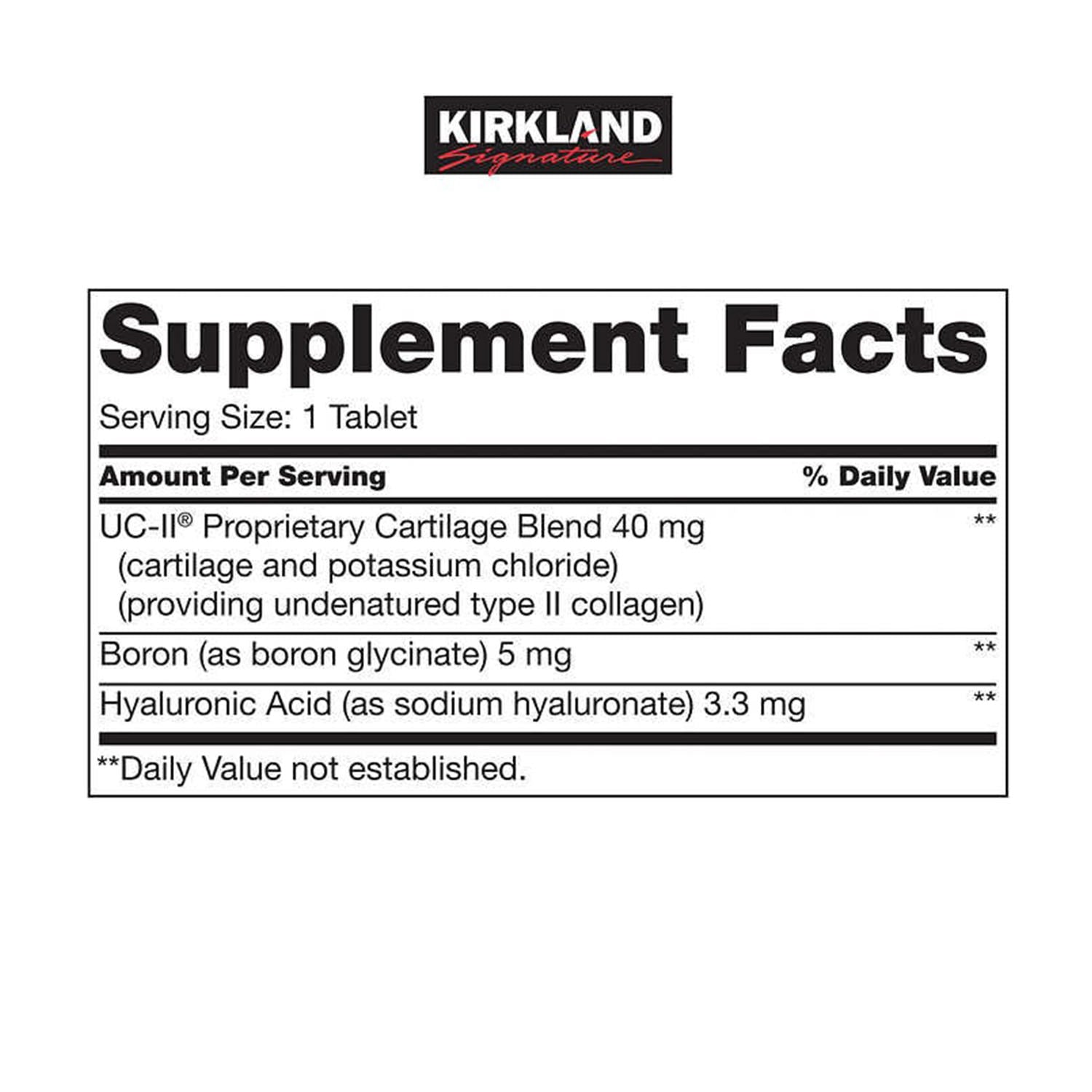 Thuốc Hỗ Trợ Điều Trị Đau Khớp Kirkland Signature Triple Action Joint Health 110 viên - hình ảnh chi tiết 2