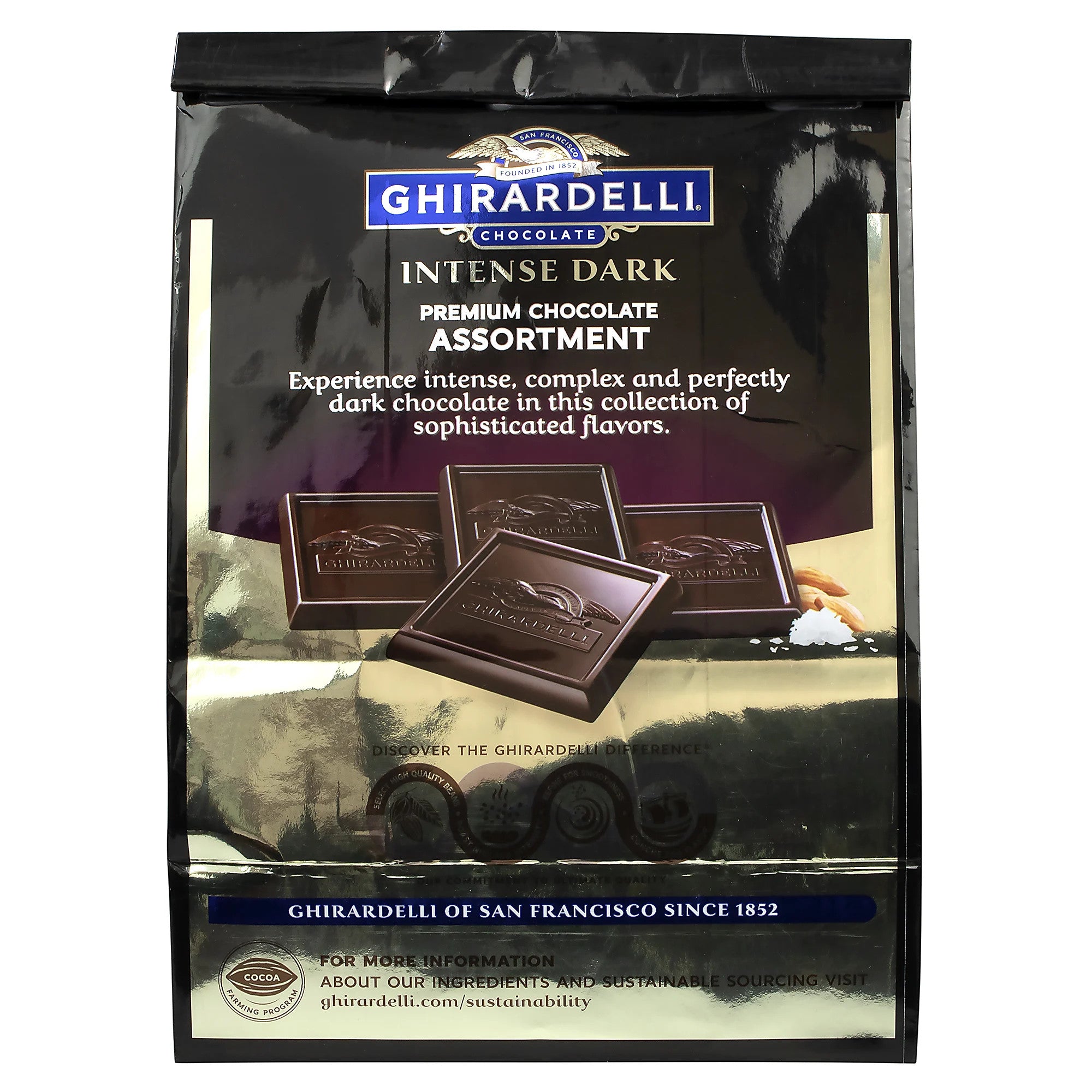 Socola cao cấp Ghirardelli Intense Dark Premium Chocolate Assortment 426G - hình ảnh chi tiết 2