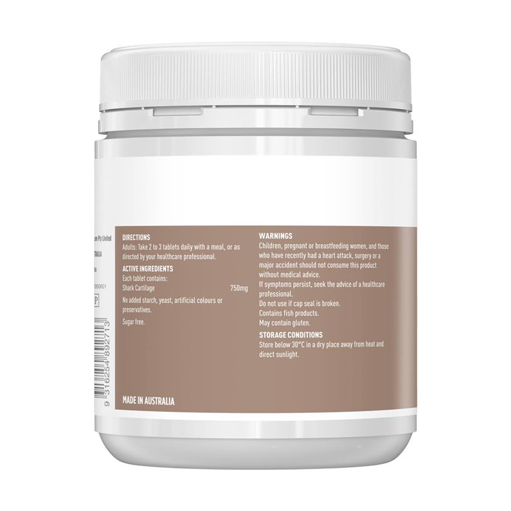 Sụn vi cá mập Healthy Care Shark Cartilage 750mg 200 viên - hình ảnh chi tiết 2