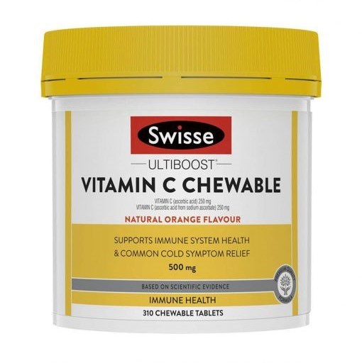 Viên nhai bổ sung vitamin C Swisse Vitamin C Chewable 500mg 310 viên - hình ảnh sản phẩm chính