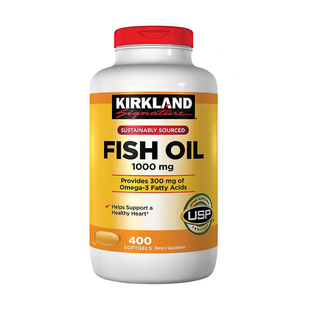 Viên uống Dầu cá Kirkland Signature™ Omega-3 Fish oil 400 Viên nhập từ Mỹ - ảnh sản phẩm 1
