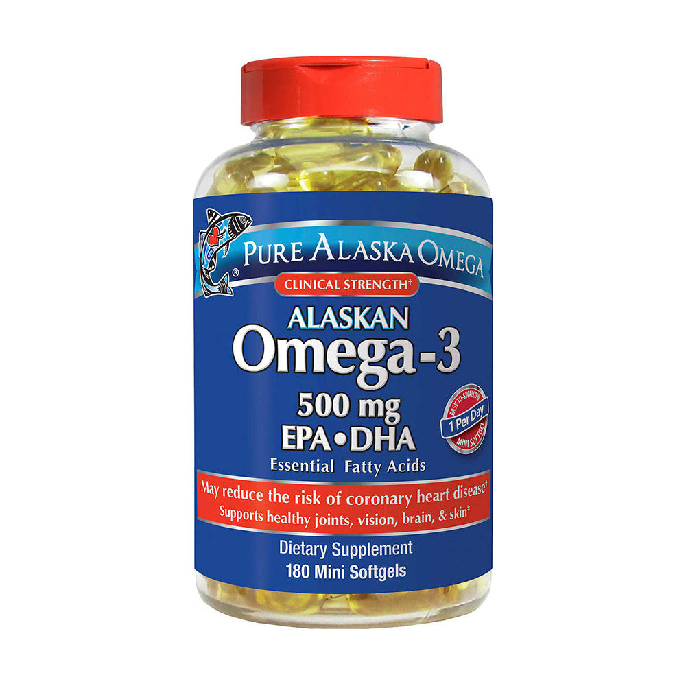 Viên dầu cá hồi Alaska Pure Alaska Omega-3 500mg EPA+DHA 180 viên - hình ảnh sản phẩm chính
