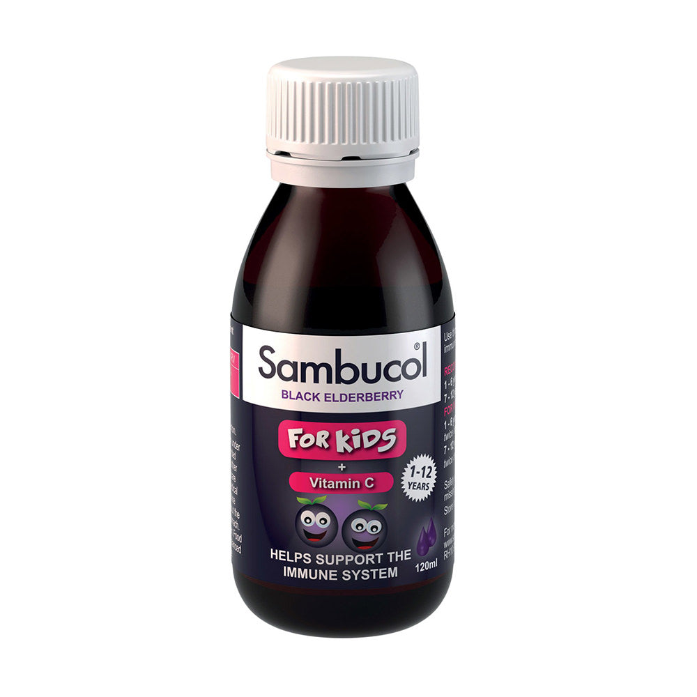 Siro cung cấp Vitamin C cho bé SAMBUCOL Black Elderberry Liquid 120ml - hình ảnh sản phẩm chính
