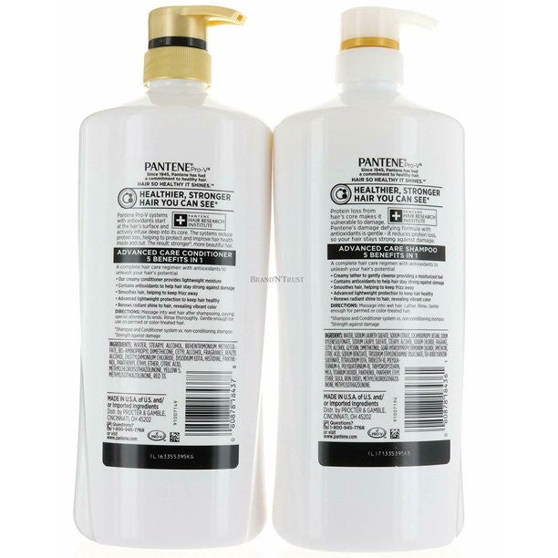 Dầu gội Pantene Advanced Care 5 in 1 Pro Vitamin B5 Complex 1.13L - ảnh sản phẩm 2