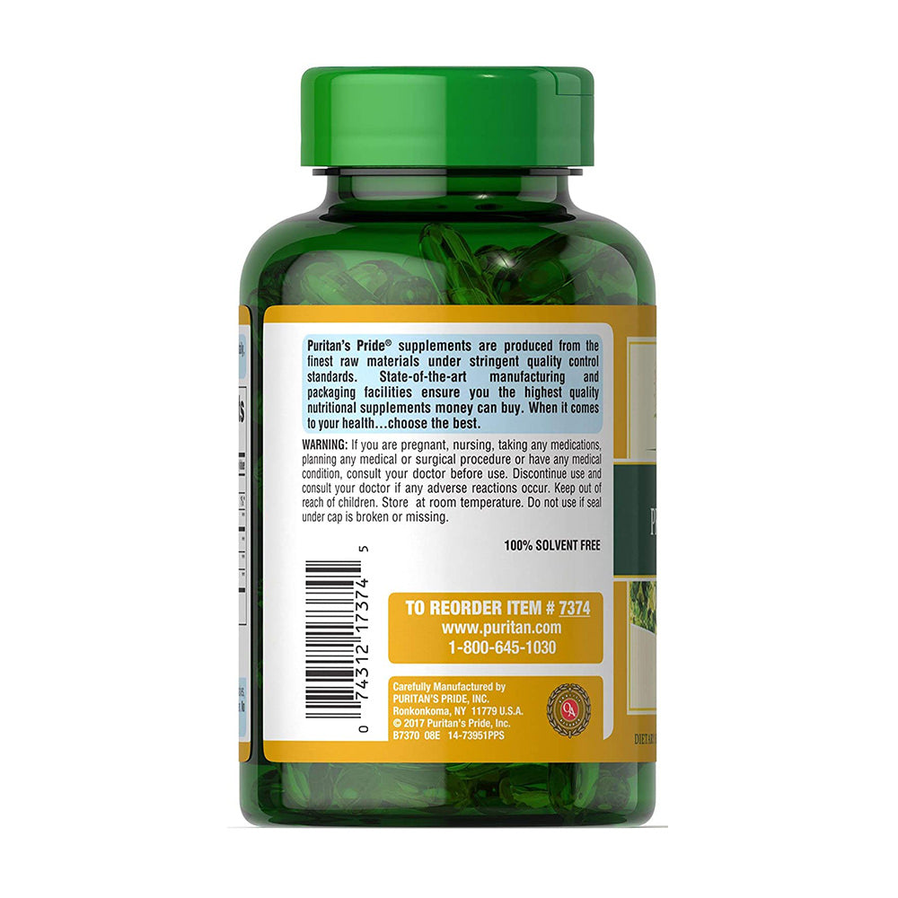 Tinh dầu Hoa Anh Thảo Puritan’s Pride Evening Primrose Oil 1000mg 120 viên Mỹ - hình ảnh chi tiết 2