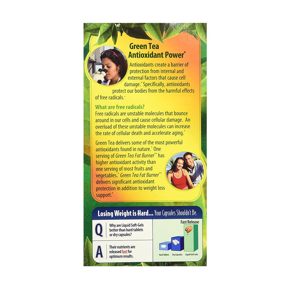 Viên uống giảm cân từ trà xanh Green Tea Fat Burner 200 viên của Mỹ - hình ảnh chi tiết 4