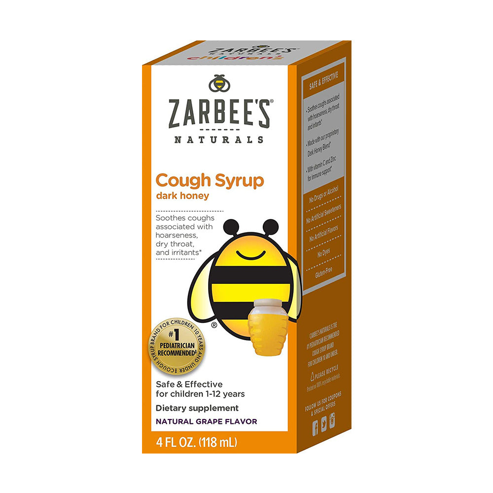 Siro ho cho trẻ từ 1-12 tuổi Zarbee’s Cough Syrup 118ml - hình ảnh sản phẩm chính