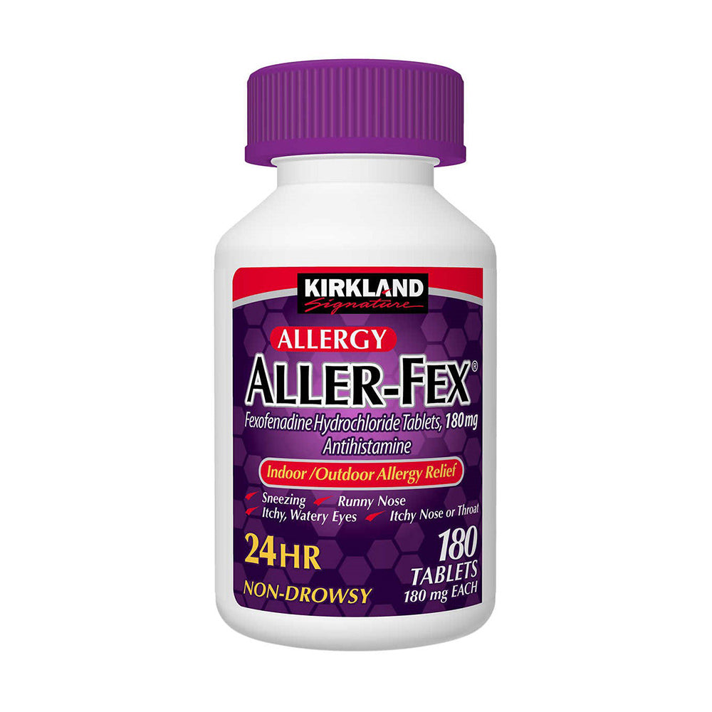 Viên chống dị ứng hiệu quả cao 24h Kirkland Signature Aller-Fex 180mg 180 viên - hình ảnh sản phẩm chính