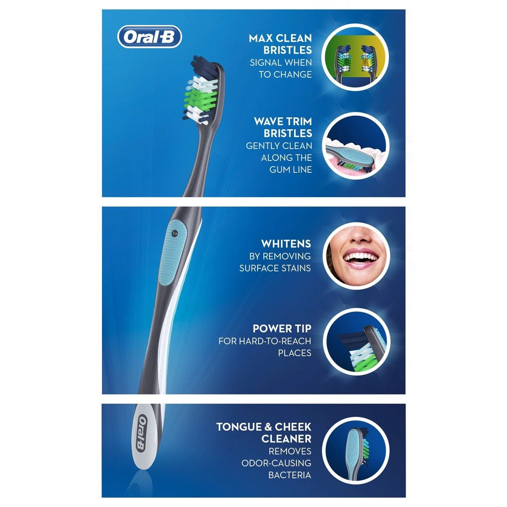 Set 8 Bàn chải đánh răng Oral-B Cross Action Advanced của Mỹ - hình ảnh chi tiết 4