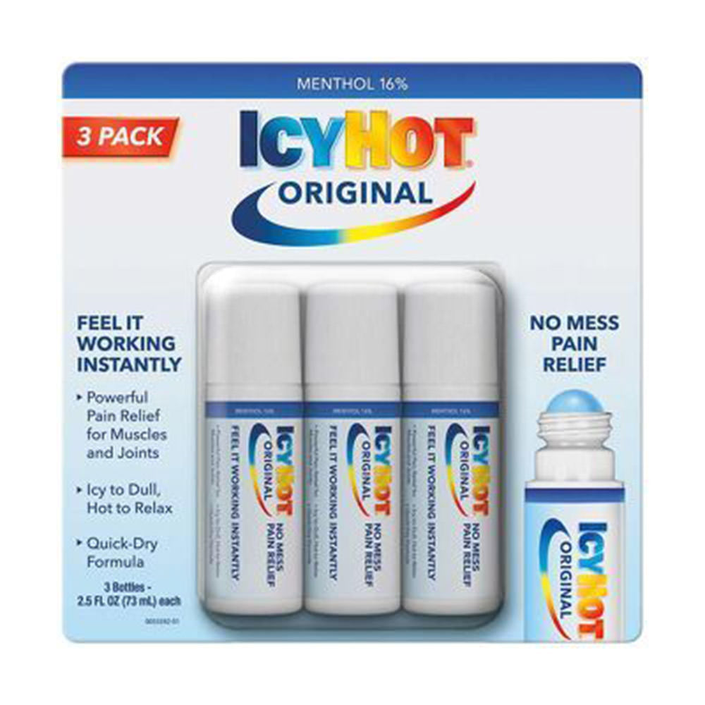 Dầu nóng dạng lăn Icy Hot ORIGINAL Set 3 chai (73ml/1chai) - hình ảnh sản phẩm chính