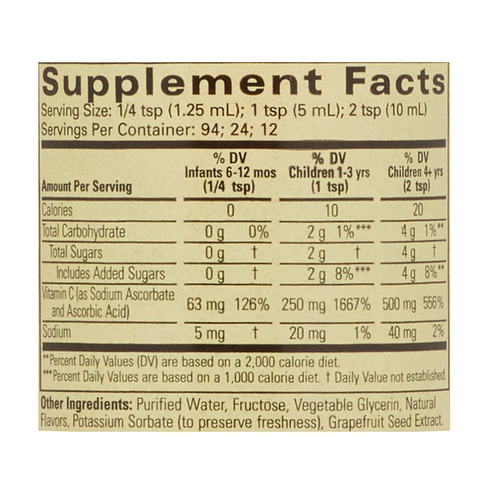 Siro bổ sung C tăng đề kháng cho trẻ ChildLife Liquid Vitamin C 118.5ml vị cam - hình ảnh chi tiết 6