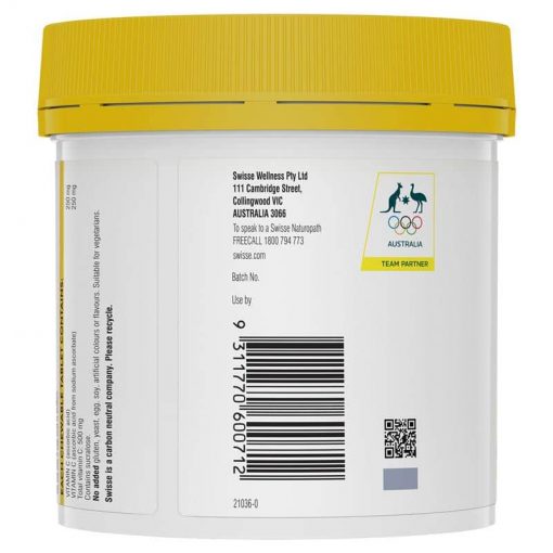 Viên nhai bổ sung vitamin C Swisse Vitamin C Chewable 500mg 310 viên - hình ảnh chi tiết 3