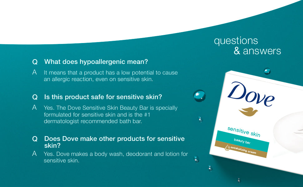Xà bông cục Dove Sensitive (cho da nhạy cảm) 106g - hình ảnh chi tiết 4