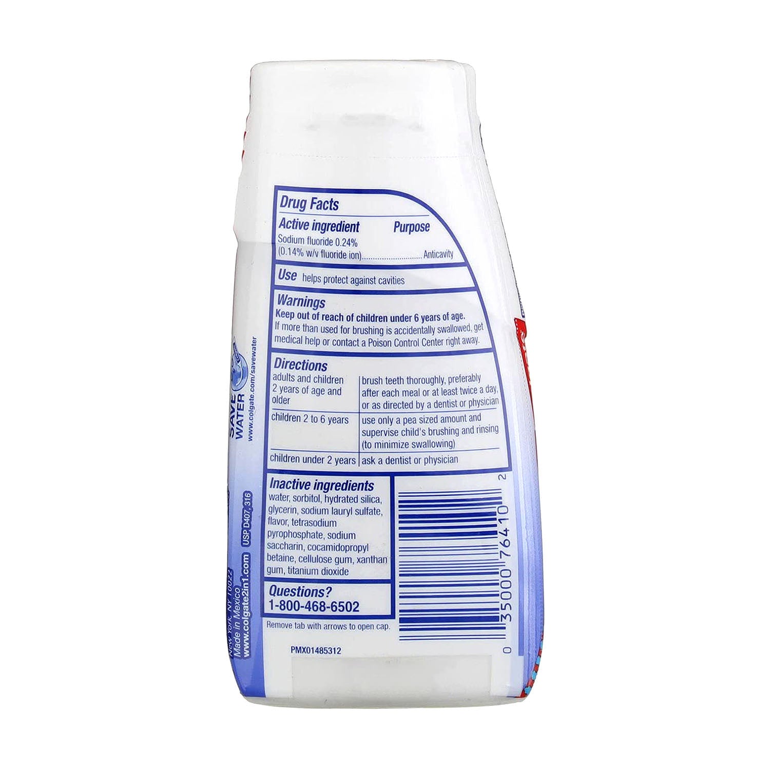 Kem đánh răng Colgate 2 in 1 Whitening with Stain Lifters 130g từ Mỹ - hình ảnh chi tiết 4