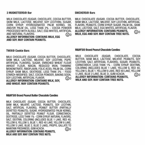 Socola tổng hợp 6 loại M&M’s Mars Chocolate Variety Pack 30 gói 1.5kg (hộp Cam) - hình ảnh chi tiết 3