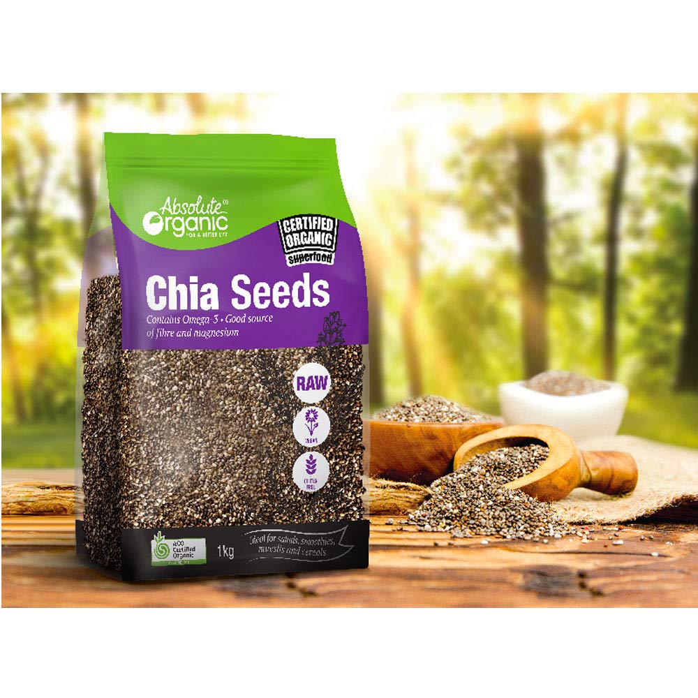Hạt chia Absolute Organic Chia Seeds 1kg của Úc - hình ảnh chi tiết 3