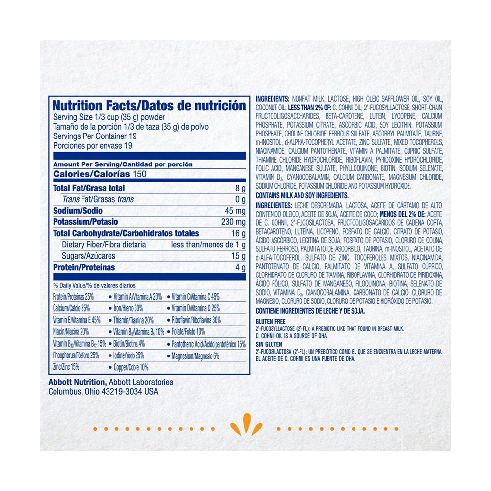 Sữa bột Similac Go & Grow NON-GMO Milk-Based Toddler Drink Powder With 2'-FL HMO 680g - hình ảnh chi tiết 2