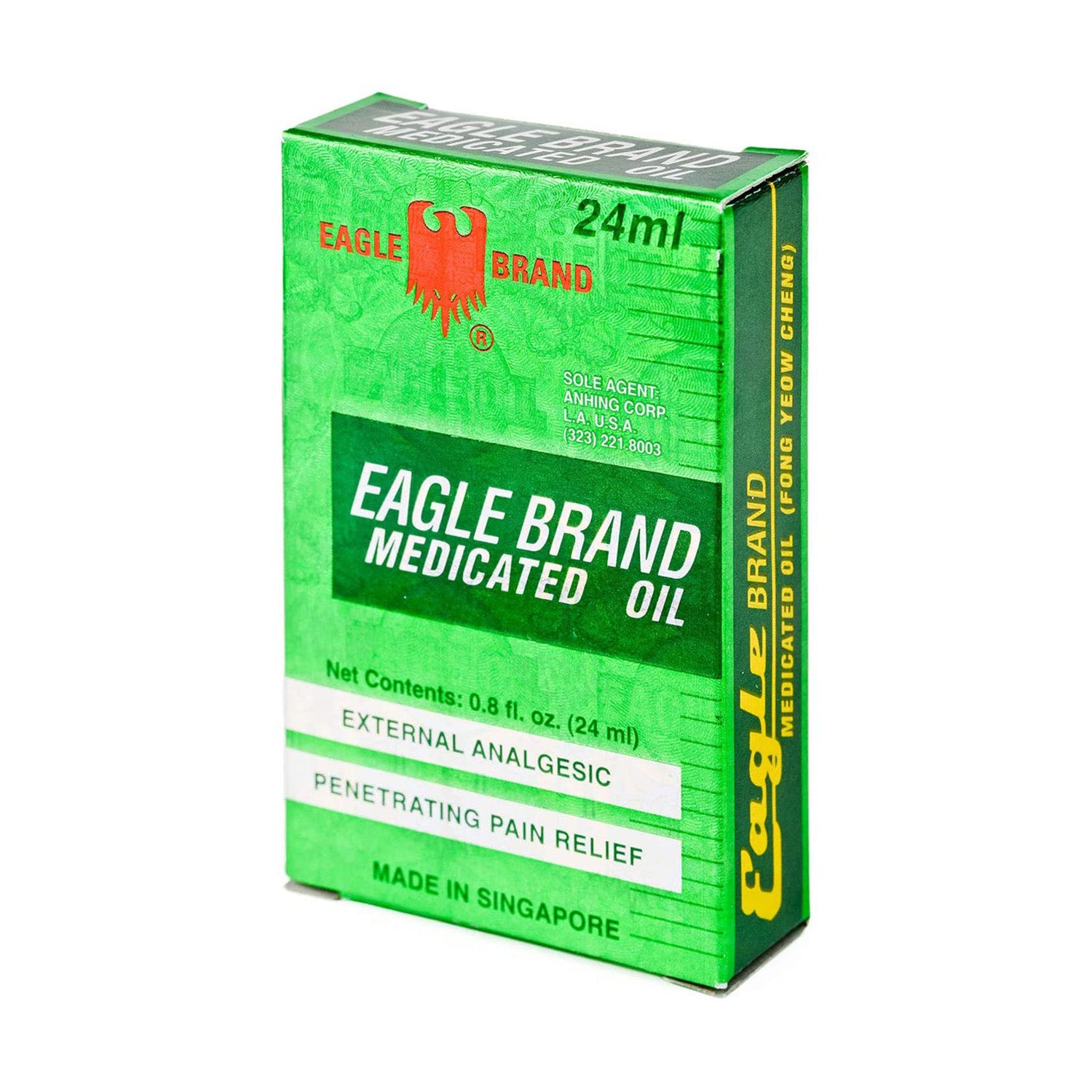 Dầu gió xanh Mỹ Eagle Brand Medicated Oil 24ml (Mẫu có logo 2 nắp) - hình ảnh chi tiết 2