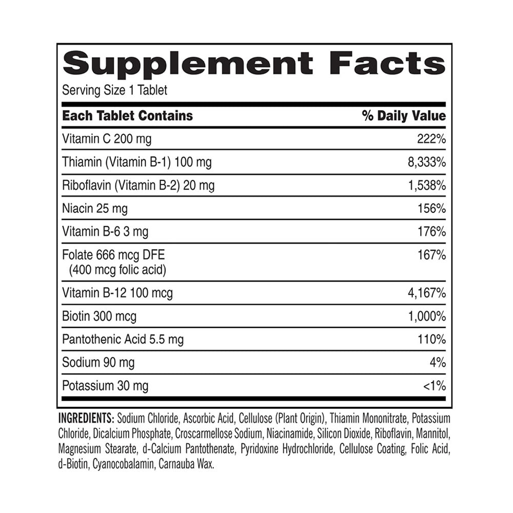 Viên uống Super B-Complex with Electrolytes Kirkland 500 viên - ảnh sản phẩm 2