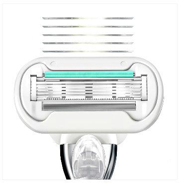 Bộ Cạo Nữ Gillette Venus Deluxe Smooth Razor 11-count (Vỉ Xanh) - hình ảnh chi tiết 3