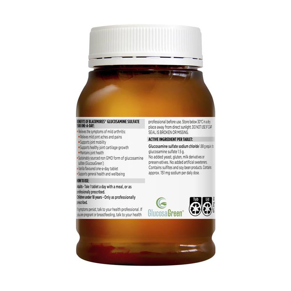 Viên uống bổ khớp Blackmores Glucosamine Sulfate 1500 One-A-Day 180 viên - hình ảnh chi tiết 2