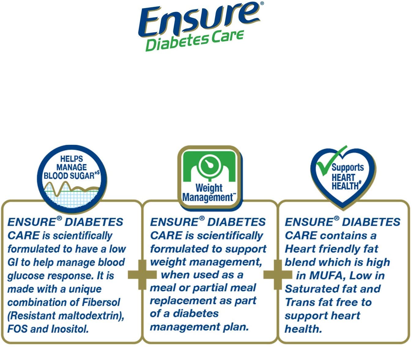 Sữa bột Ensure dành cho người tiểu đường Ensure Diabetes Care 400g Vanilla của Mỹ - hình ảnh chi tiết 5