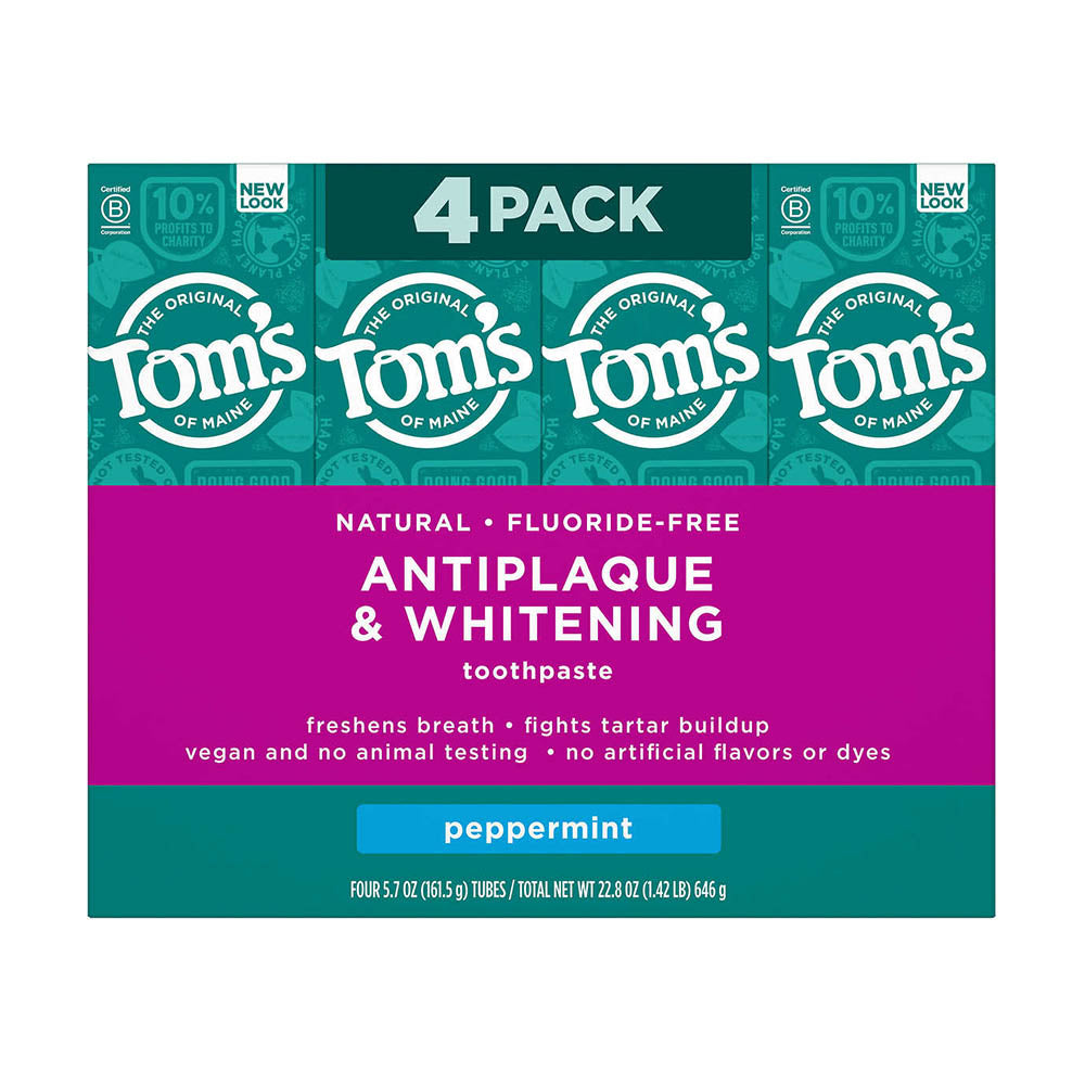 Kem đánh răng Tom's of Maine Antiplaque & Whitening Toothpaste 161.5g - hình ảnh chi tiết 4