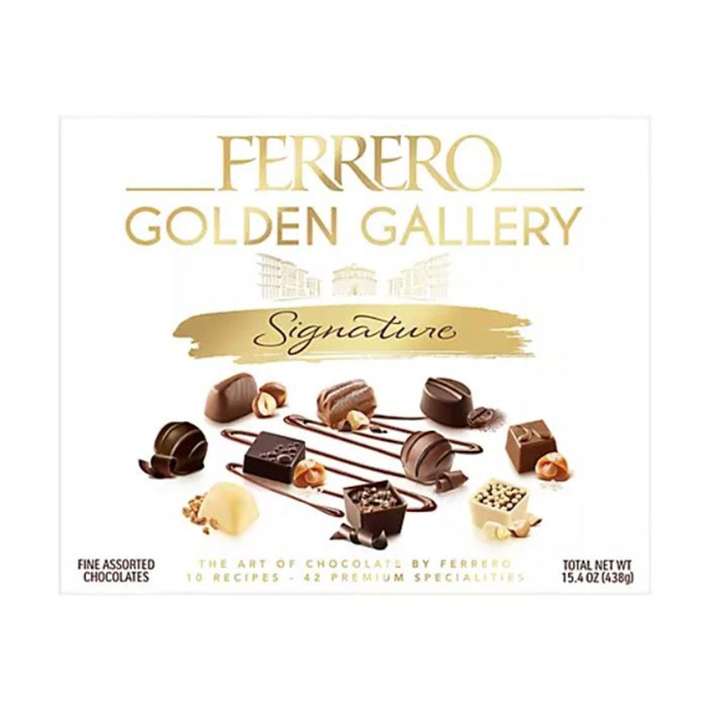Socola cao cấp của Mỹ Ferrero Rocher Golden Gallery 42 viên (438g) - hình ảnh sản phẩm chính