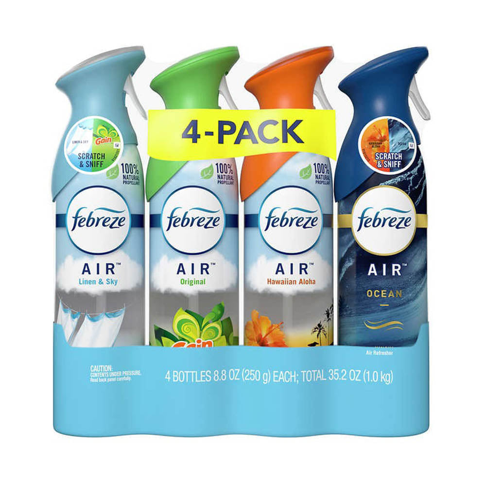 Xịt phòng khử mùi Febreze Air Refresher Spray 250g x 4 chai - hình ảnh sản phẩm chính