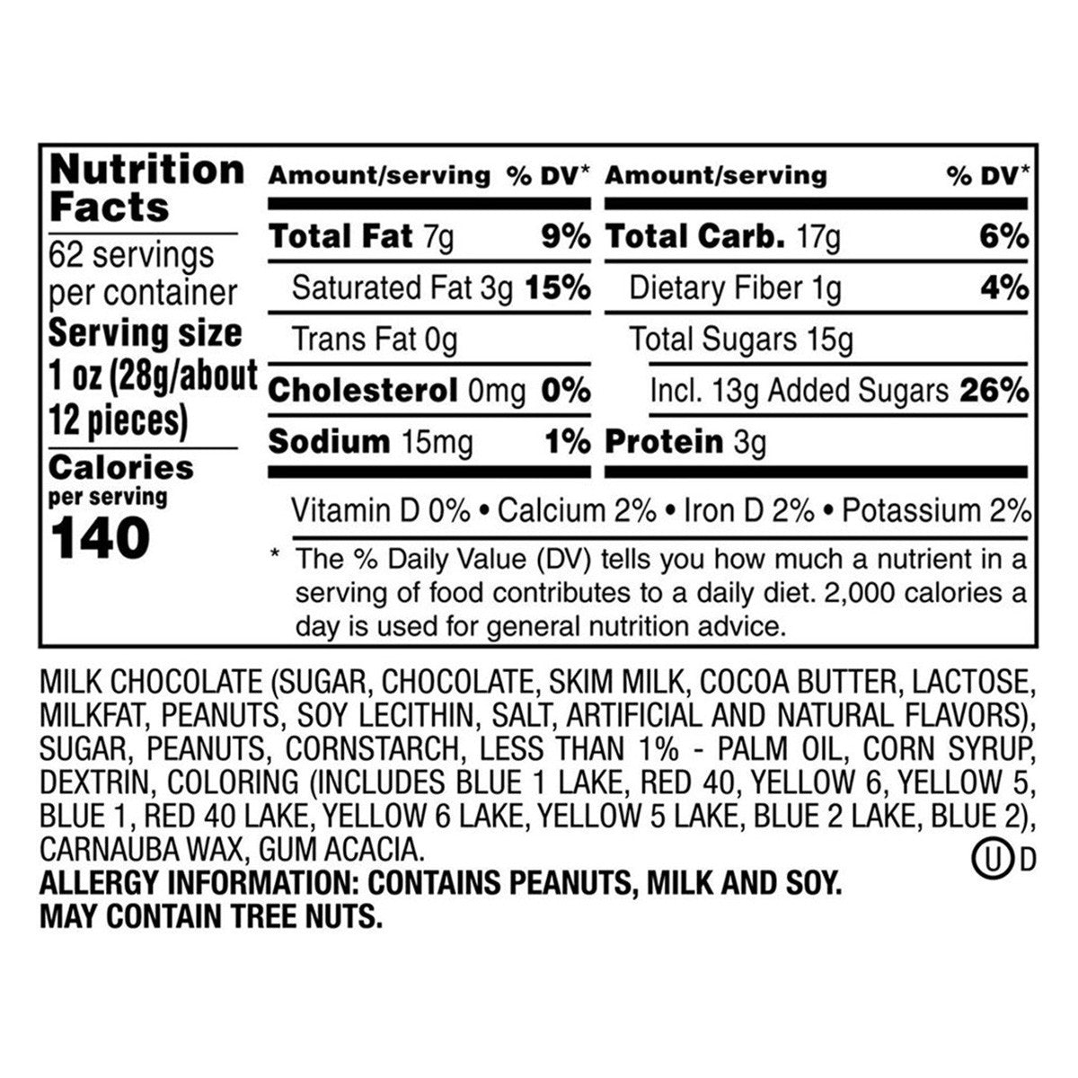Socola M&M đậu phộng M&M’s Peanut Chocolate Hộp 1757.7g (Nắp vàng) - hình ảnh chi tiết 3